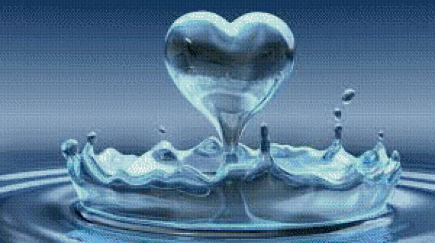 водяное сердце - любовь - предпросмотр