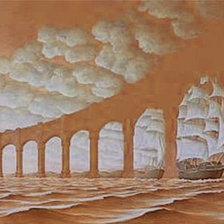 Оригинал схемы вышивки «мост из кораблей» (№898952)