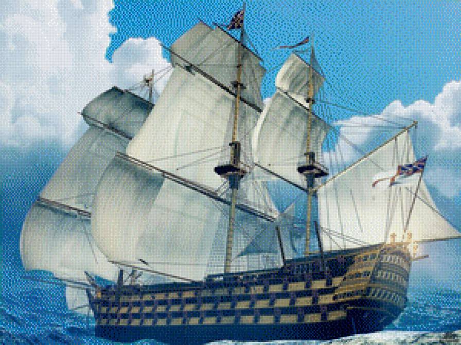 Парусник - корабль, море, парусник - предпросмотр