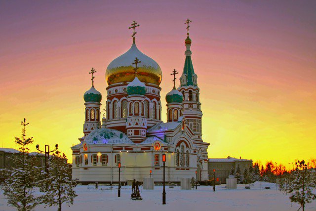 Успенский собор в Омске - христианство, храм, церковь, религия - оригинал