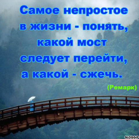 мост жизни - жизнь, мост, мысли, ремарк - оригинал