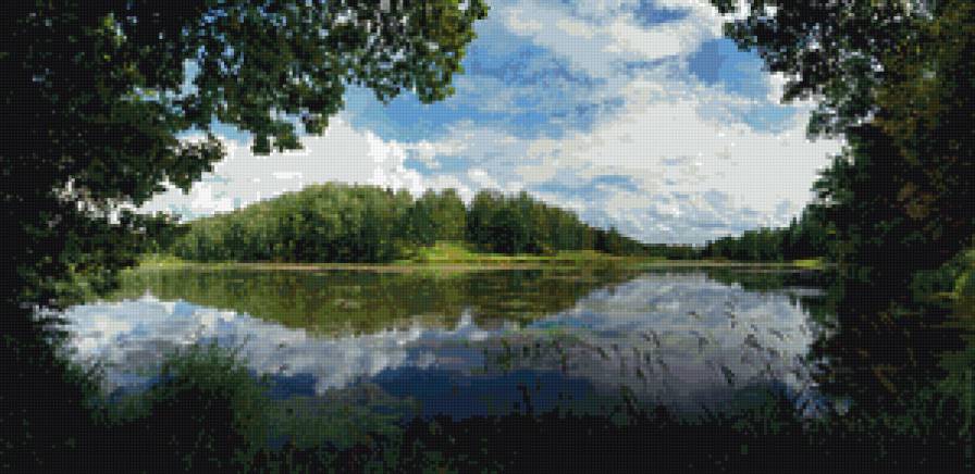 пруд в Абрамцево - пруд, природа, пейзаж - предпросмотр
