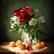Оригинал схемы вышивки «цветы в вазе» (№902689)