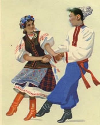 гопак - танец, пара, гопак, украина - оригинал