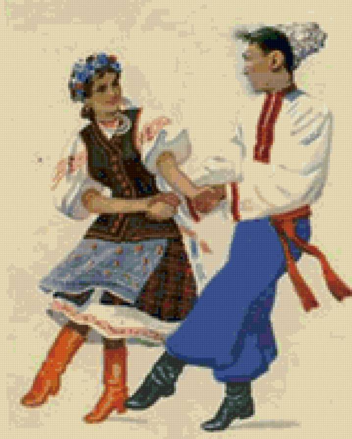 гопак - украина, пара, гопак, танец - предпросмотр