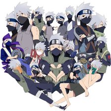 Схема вышивки «Kakashi Hatake 002»