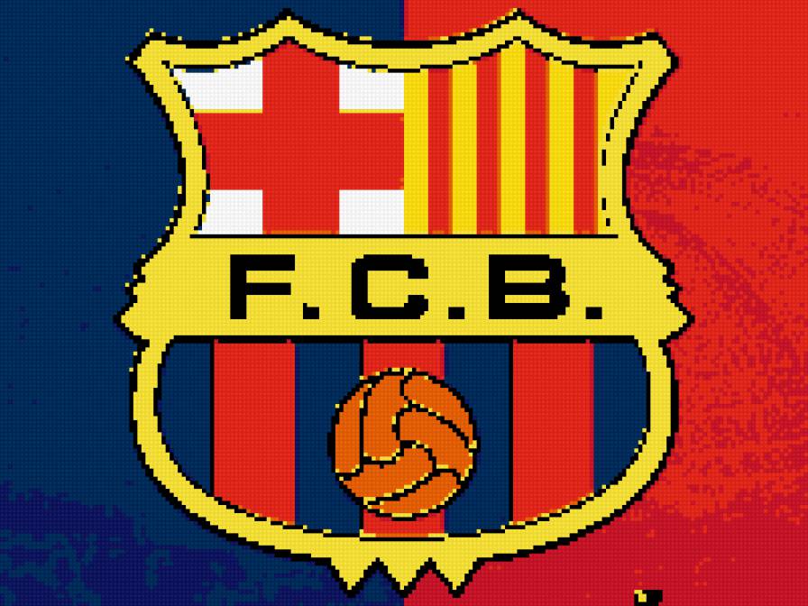 ФК "Барселона" - футбол, барселона, эмблема - предпросмотр