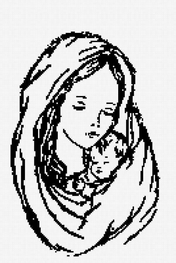 Virgen Maria con Jesus - religioso - предпросмотр