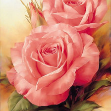 Оригинал схемы вышивки «розовые розы» (№910836)