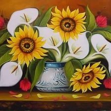 Оригинал схемы вышивки «Girasoles» (№910840)