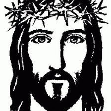 Оригинал схемы вышивки «Imagen de Jesus en blanco y negro 18» (№911969)