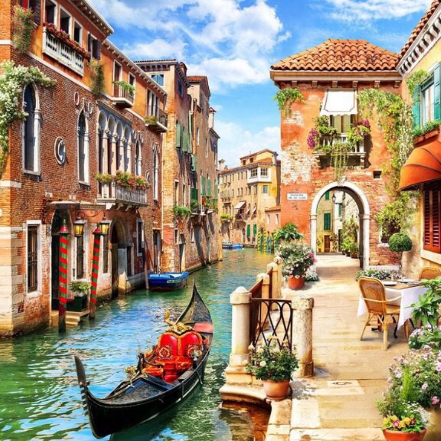 Венеция - канал, венеция, город, гондола - оригинал