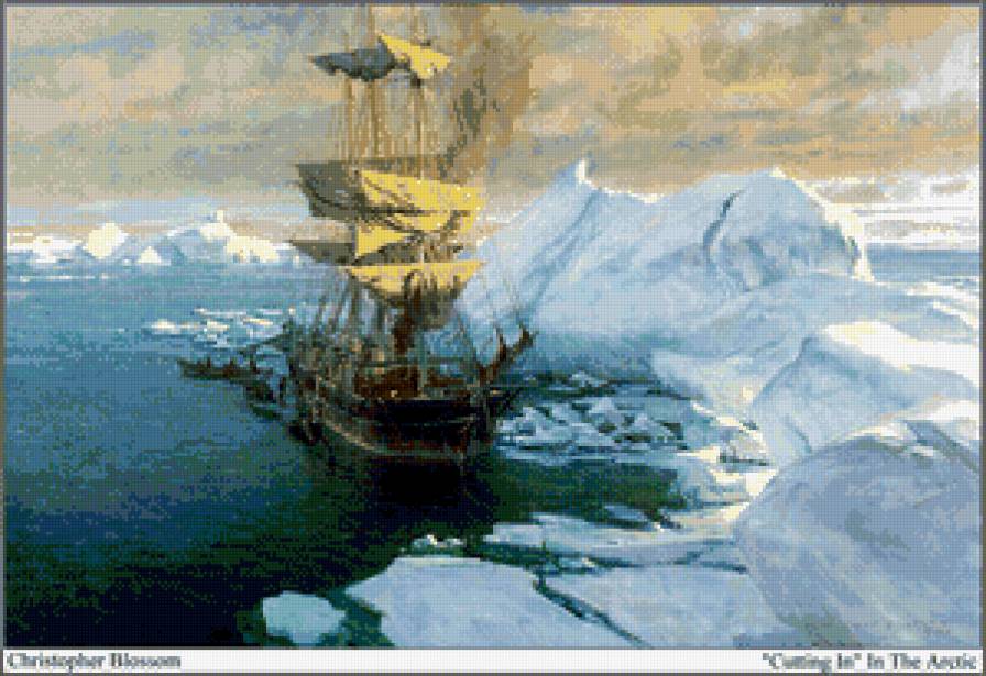 Арктика - море, лед, корабль - предпросмотр
