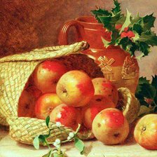Оригинал схемы вышивки «Натюрморт с яблоками» (№917083)