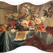 Оригинал схемы вышивки «Бельский.Цветы, фрукты, попугай» (№917759)