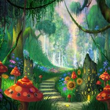 Схема вышивки «paisaje de fantasia»