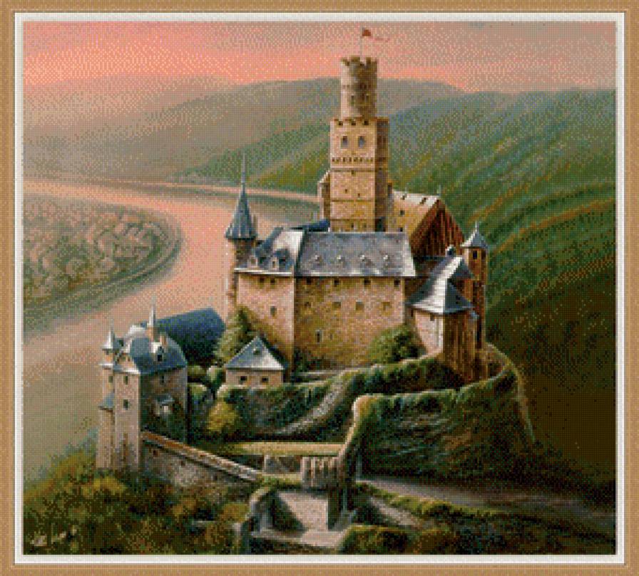 старый замок - замок, картина - предпросмотр