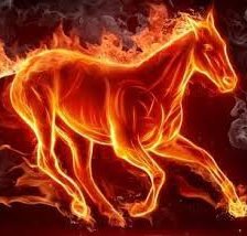 Схема вышивки «огненый конь»