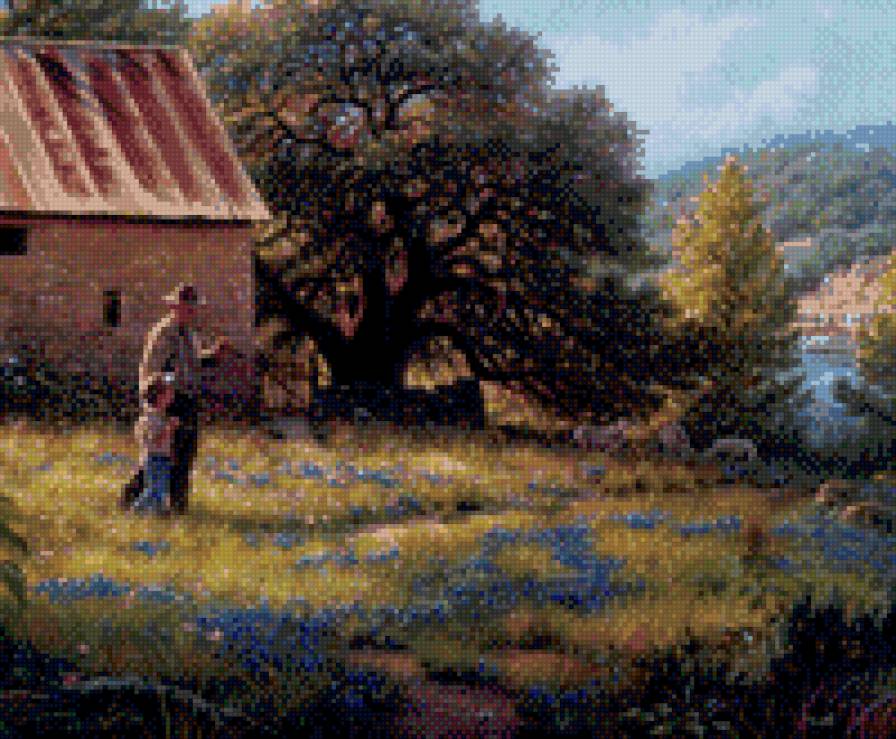 Картина Марка Кетлея - дети, живопись, картина, искусство - предпросмотр
