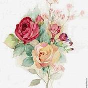 Оригинал схемы вышивки «акварельные цветы» (№928170)