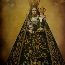 Оригинал схемы вышивки «Virgen de Araceli pintura» (№928847)