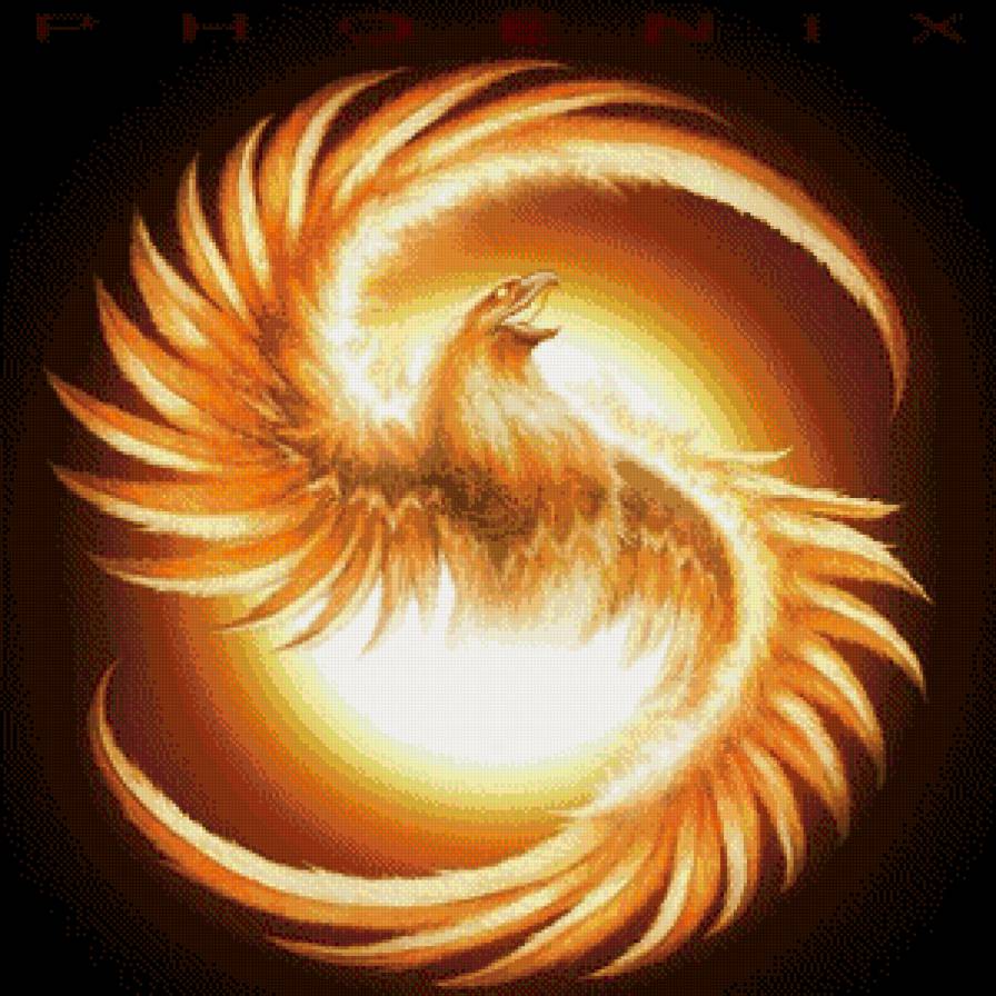 Феникс - феникс, птица, огонь - предпросмотр