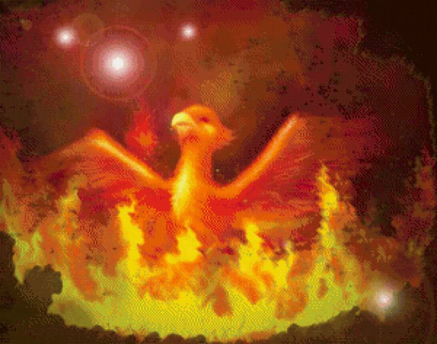 Возрождение феникса - рождение, огонь, птица, феникс - предпросмотр