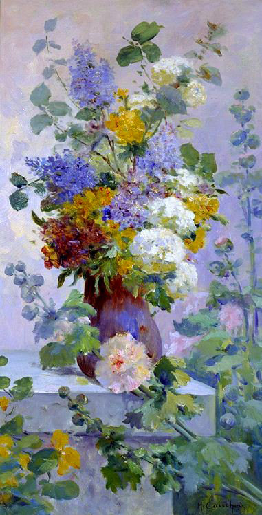 Цветочная ваза - цветы, сирень, букет - оригинал