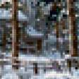 Предпросмотр схемы вышивки «зимний деревенский пейзаж с церковью» (№936785)