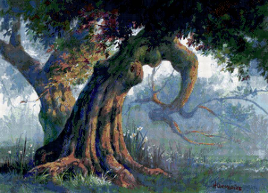 сказочное дерево - сказка, сад, дерево, лес, фентези - предпросмотр