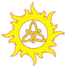 Схема вышивки «Солнце ярило и триглав»