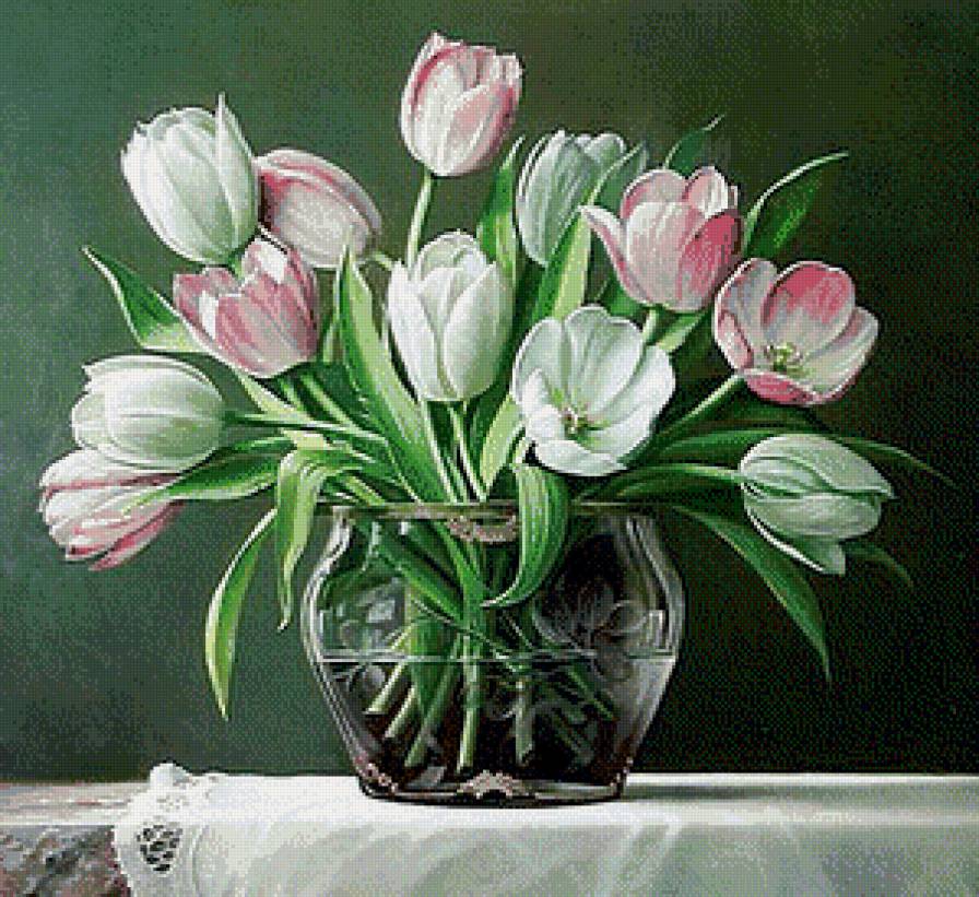Серия "Букеты" - цветы, тюльпаны, ваза, букеты - предпросмотр