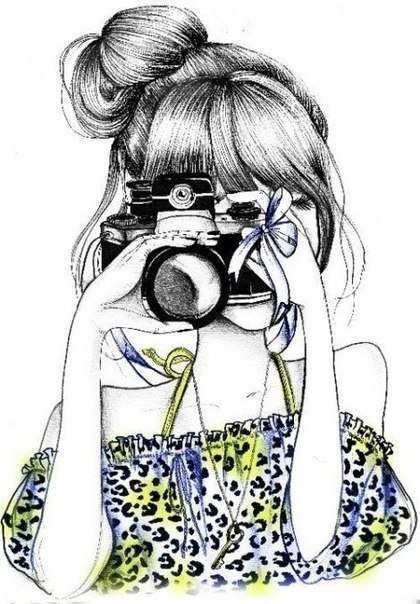 Девушка с фотоаппаратом - папарацци, фото, фотоаппарат, девушка - оригинал