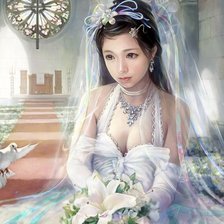 Оригинал схемы вышивки «Восточная невеста» (№939239)