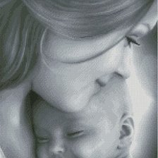 Оригинал схемы вышивки «мать и дитя» (№940069)