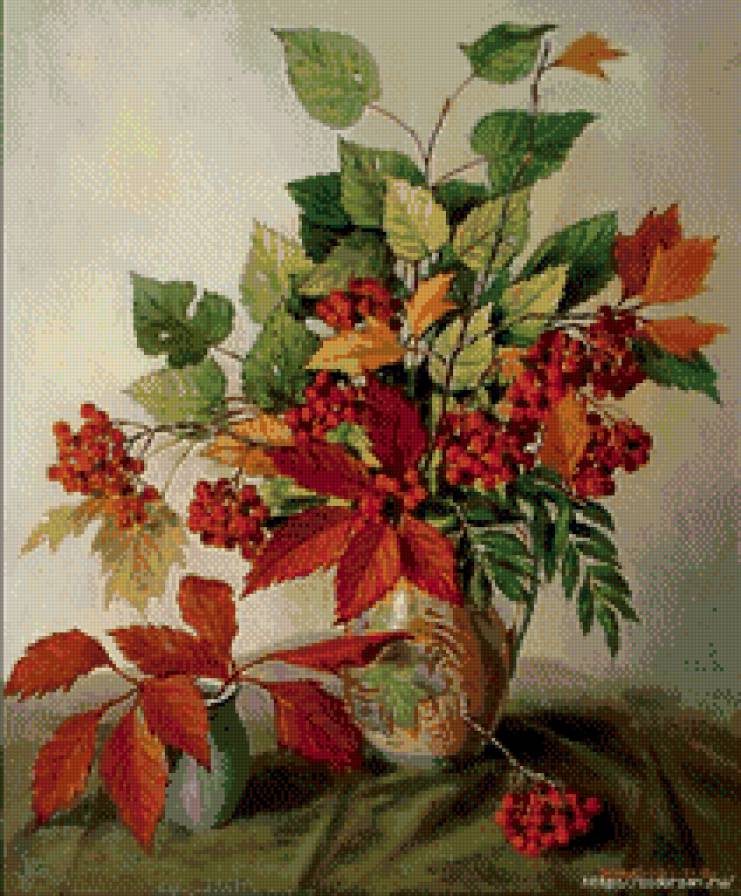 Осенний букет - букет, цветы - предпросмотр