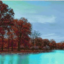 Оригинал схемы вышивки «осень  на  реке» (№941443)