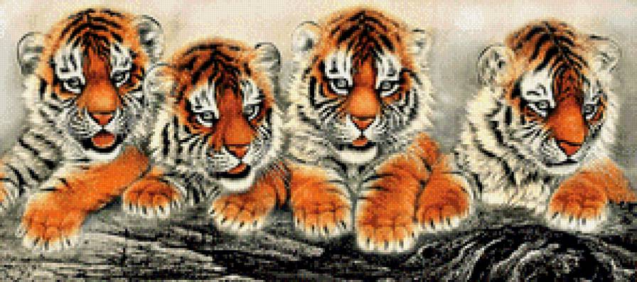 Серия "Дикая природа" - полосатики, тигрята, милашки, малыши - предпросмотр