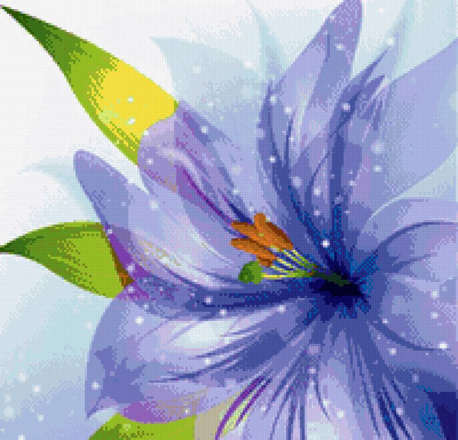 Лилия - цветок, цветы, лилия, абстракция - предпросмотр