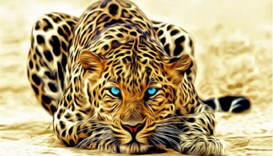Леопард - леопард, животные - оригинал