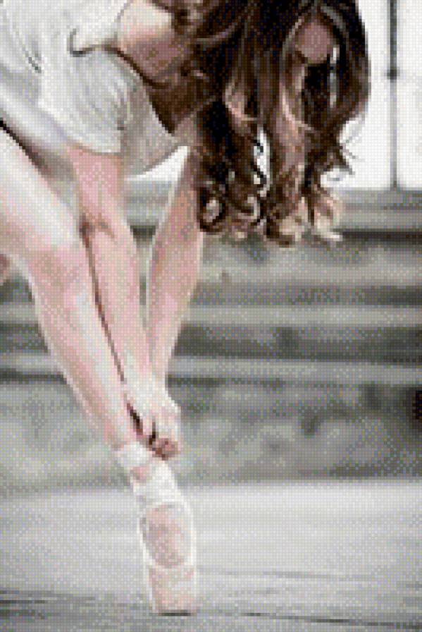 Балет - волосы, балет, девушка, пуанты, балерина, ноги - предпросмотр