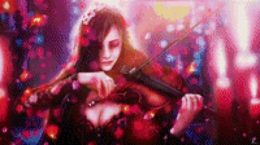 Скрипачка - музыка, девушка, скрипка, скрипачка - предпросмотр