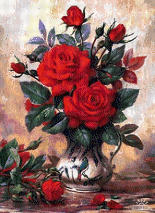 Букет роз - розы, букет, цветы - предпросмотр