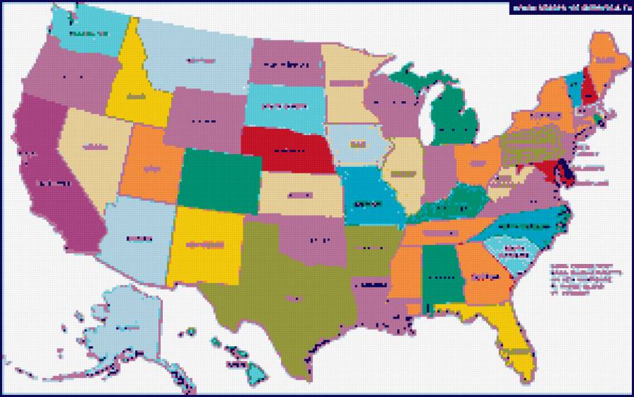 Карта США 1 - предпросмотр
