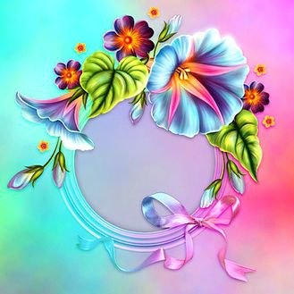 рамка для фото с барвинком - бабочки, цветы, рамка, подушка, барвинок, панно, фото - оригинал