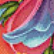 Предпросмотр схемы вышивки «подушка с барвинком» (№960002)