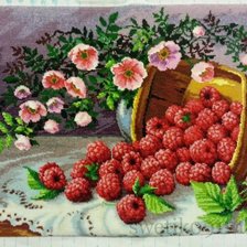 Схема вышивки «корзина с ягодами»