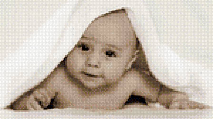 Малыш в полотенце - метрика, рождение, малыш - предпросмотр