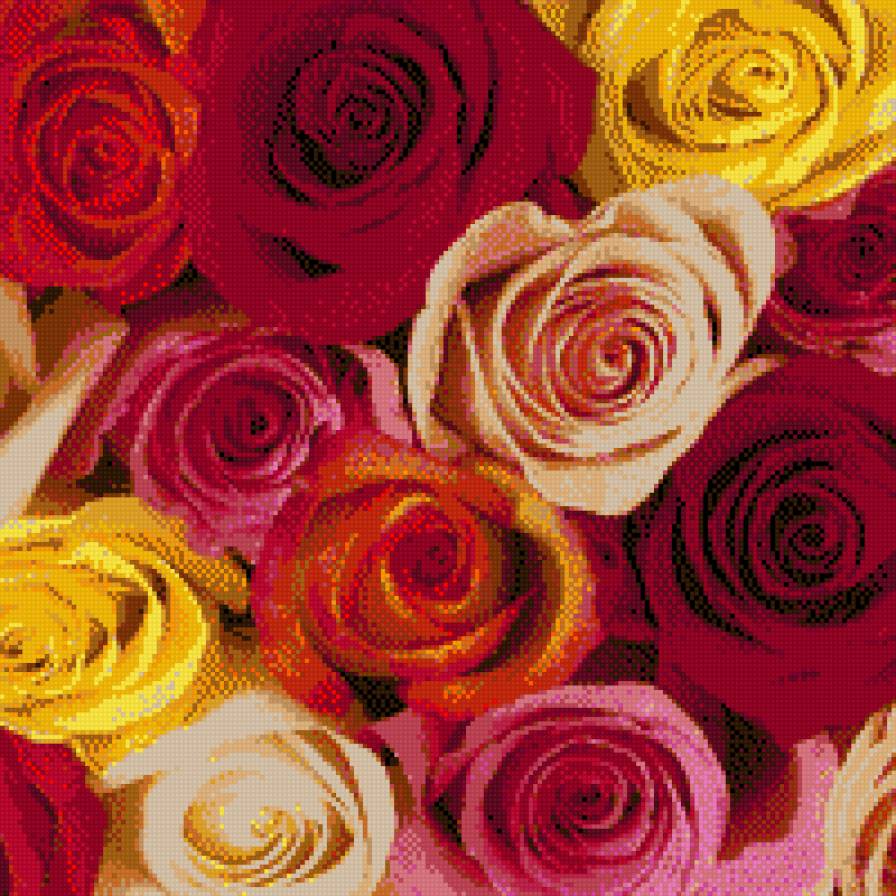 подушка розы - подушка, розы - предпросмотр