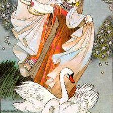 Оригинал схемы вышивки «царевна-лебедь» (№962788)
